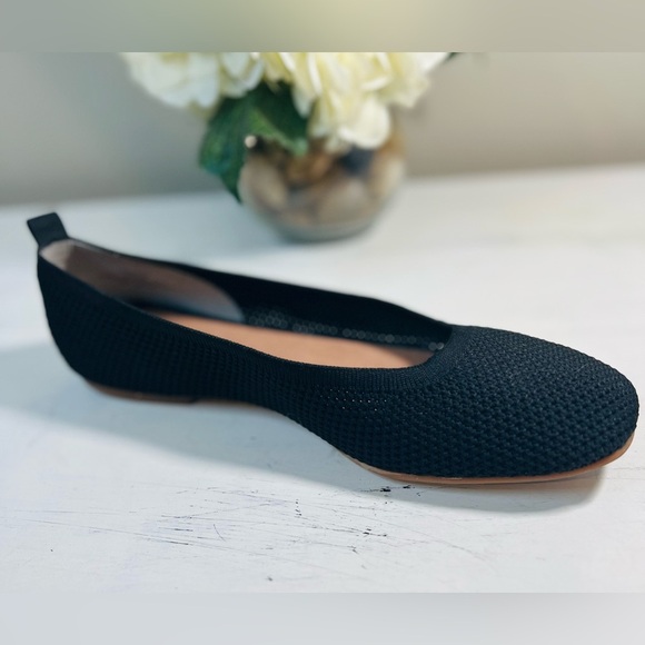 Lucky Brand Daneric ballet flat, knit, Round Toe, Black, Size 8 - Picture 1 of 7